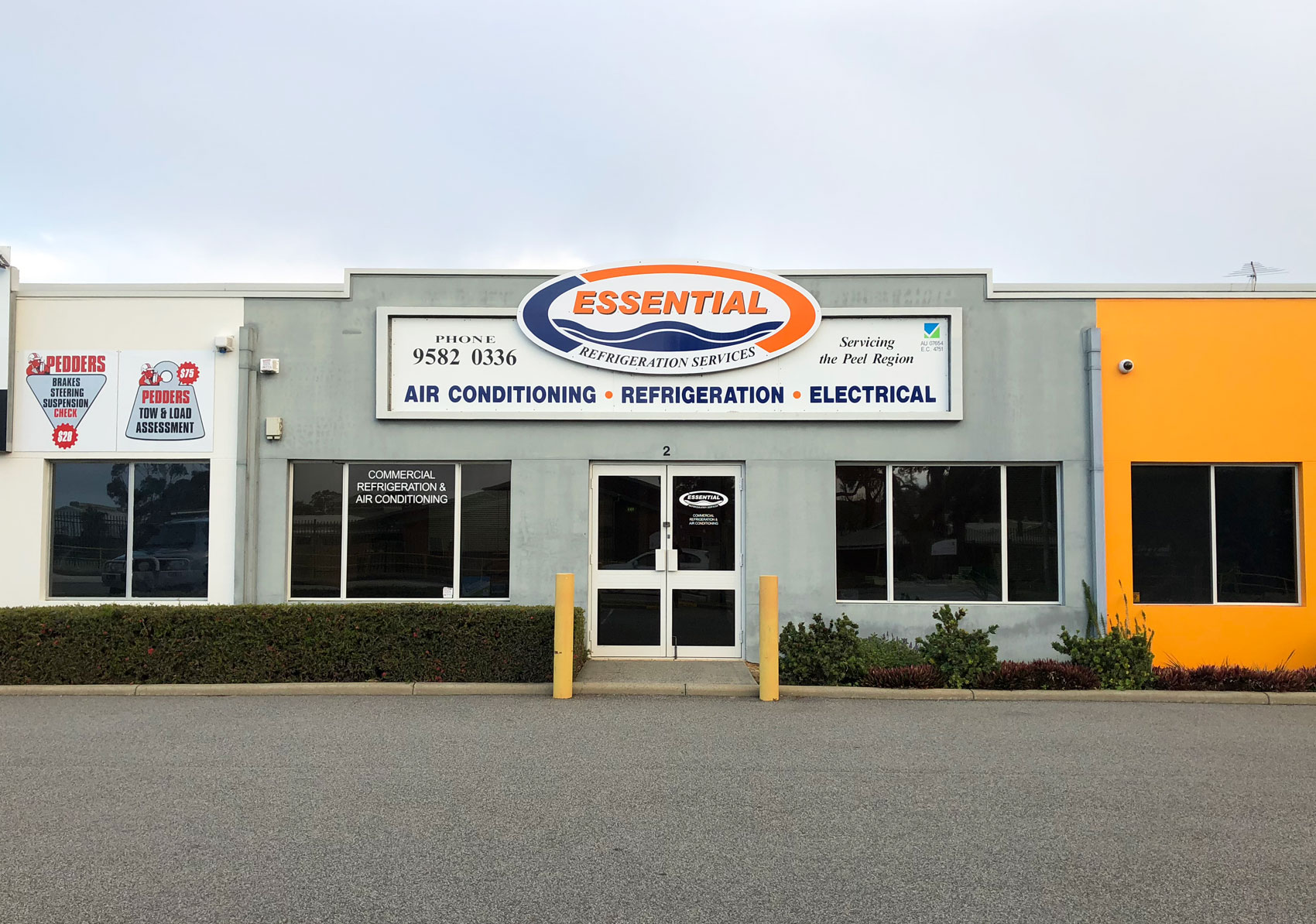 Front view of Essential Refrigeration Services shop